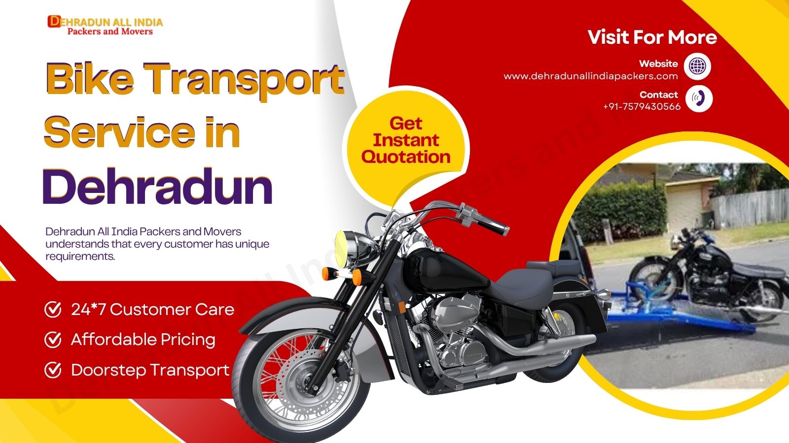 bike transport service in dehradun